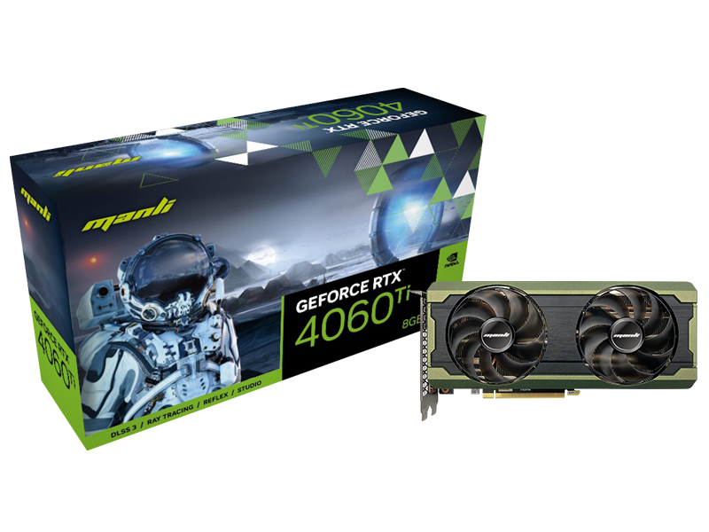 Manli GeForce RTX™ 4060 Ti 星云8GB(M2581+N719)-万利达科技集团